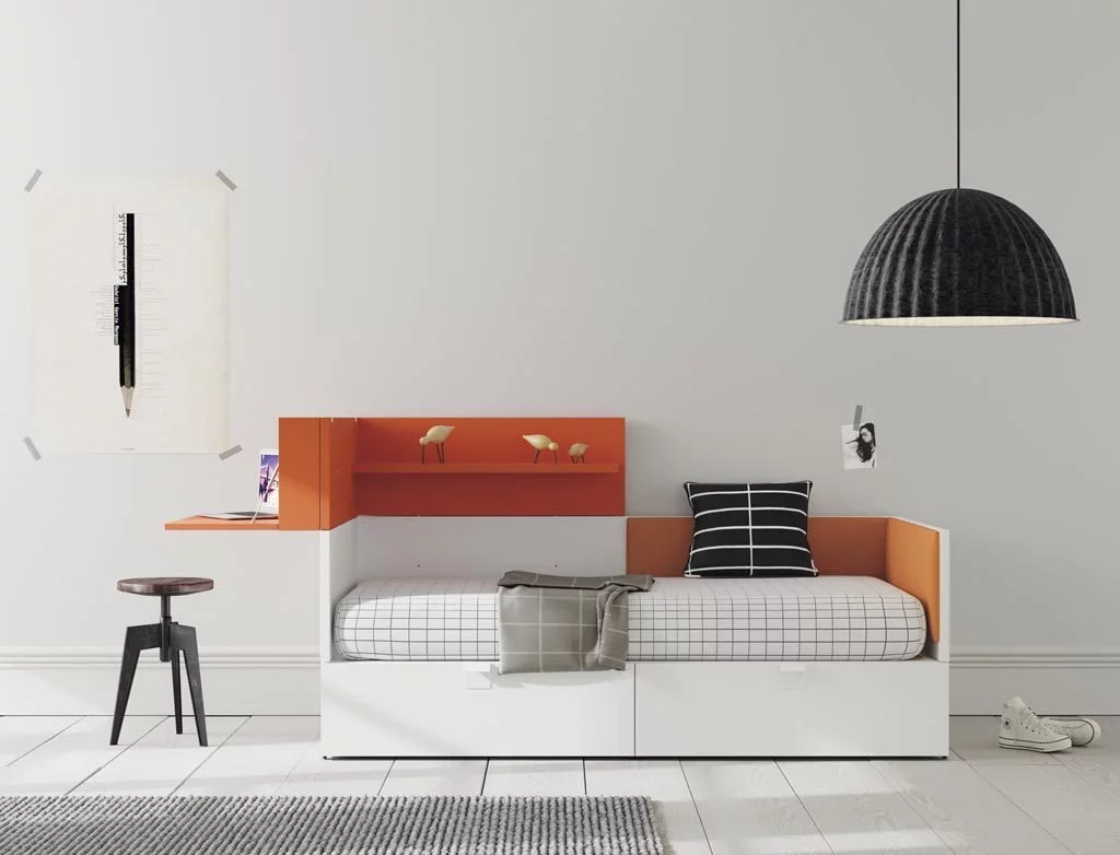 La colección NEST te permite incorporar accesorios y complementos a las camas