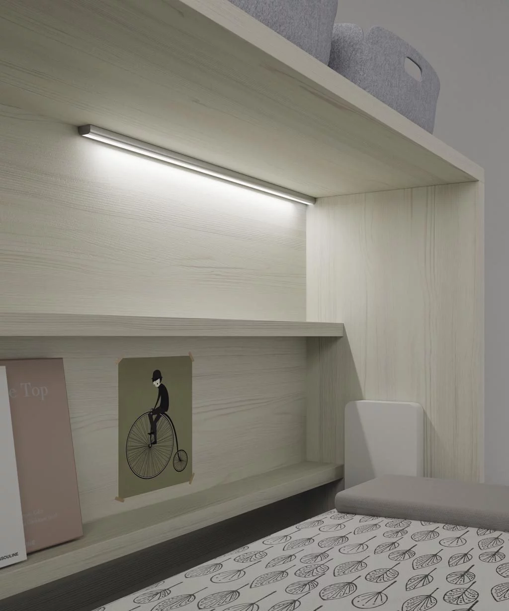 Tira de luz led de superficie para colocarla en la posición que desees dentro de la cama abatible