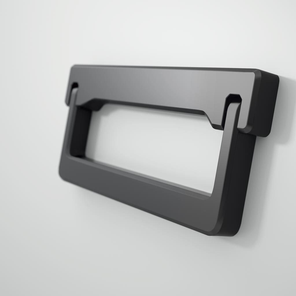 Detalle del tirador modelo Cargo que es del material Zamak
