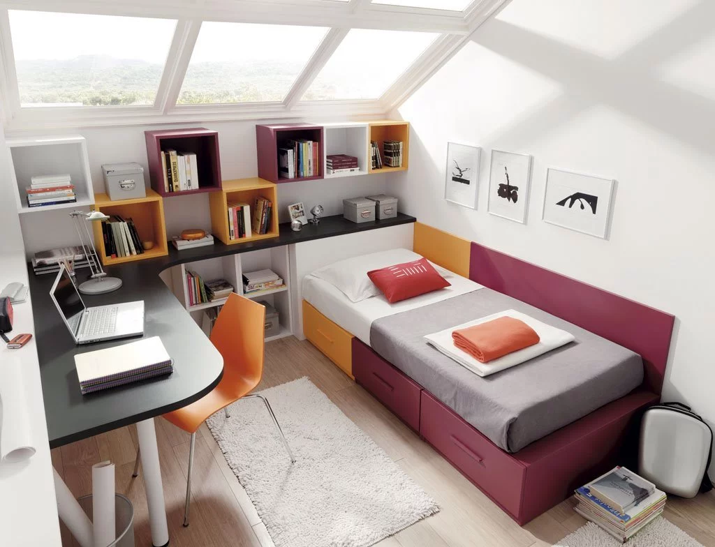 Dormitorio Juvenil Completo con Escritorio