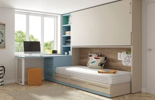 Pásate al lado oscuro con este dormitorio juvenil bicama, Muebles Martín