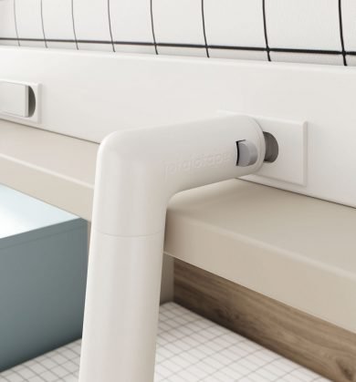 Cama abatible alta que le puedes añadir una cama fija con cajones