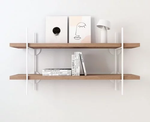 Estantería con la estructura metálica color Blanco