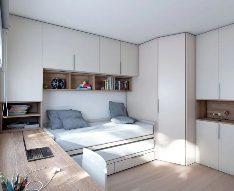 Muebles del dormitorio para mantener el orden