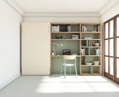 Dormitorio juvenil muy compacto y acogedor