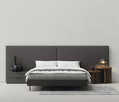 Dormitorio con el cabecero tapizado modelo Set duplicado