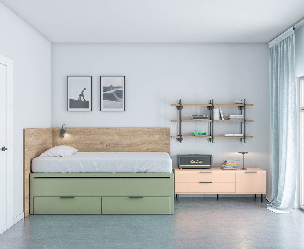 Pásate al lado oscuro con este dormitorio juvenil bicama, Muebles Martín