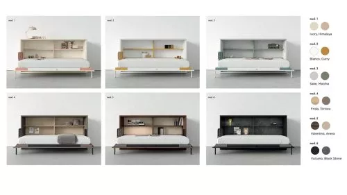 Diferentes acabados de la colección