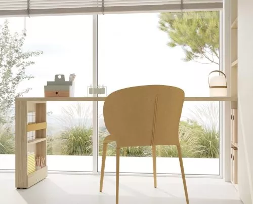 Escritorio con pie BOX reversible