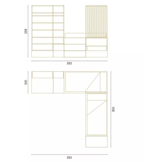 Medidas de este dormitorio juvenil
