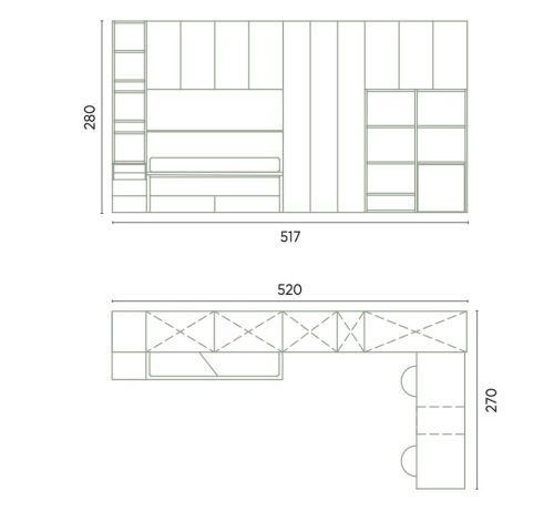 Medidas de este dormitorio juvenil con cama nido Medidas de este dormitorio juvenil con cama nido