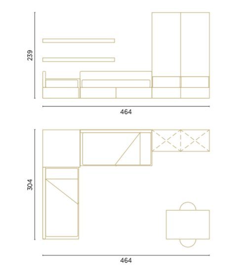 Medidas de este dormitorio para dos Medidas de este dormitorio para dos