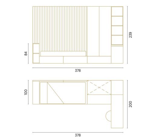 Medidas de este dormitorio con panelado Medidas de este dormitorio con panelado