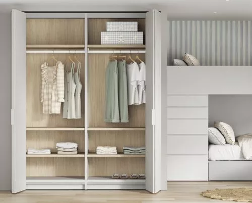 Detalle de las puertas plegables