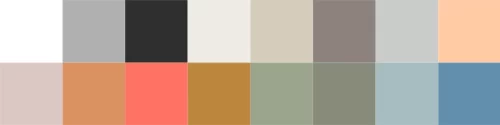 Colores lisos para los tiradores jotajotape